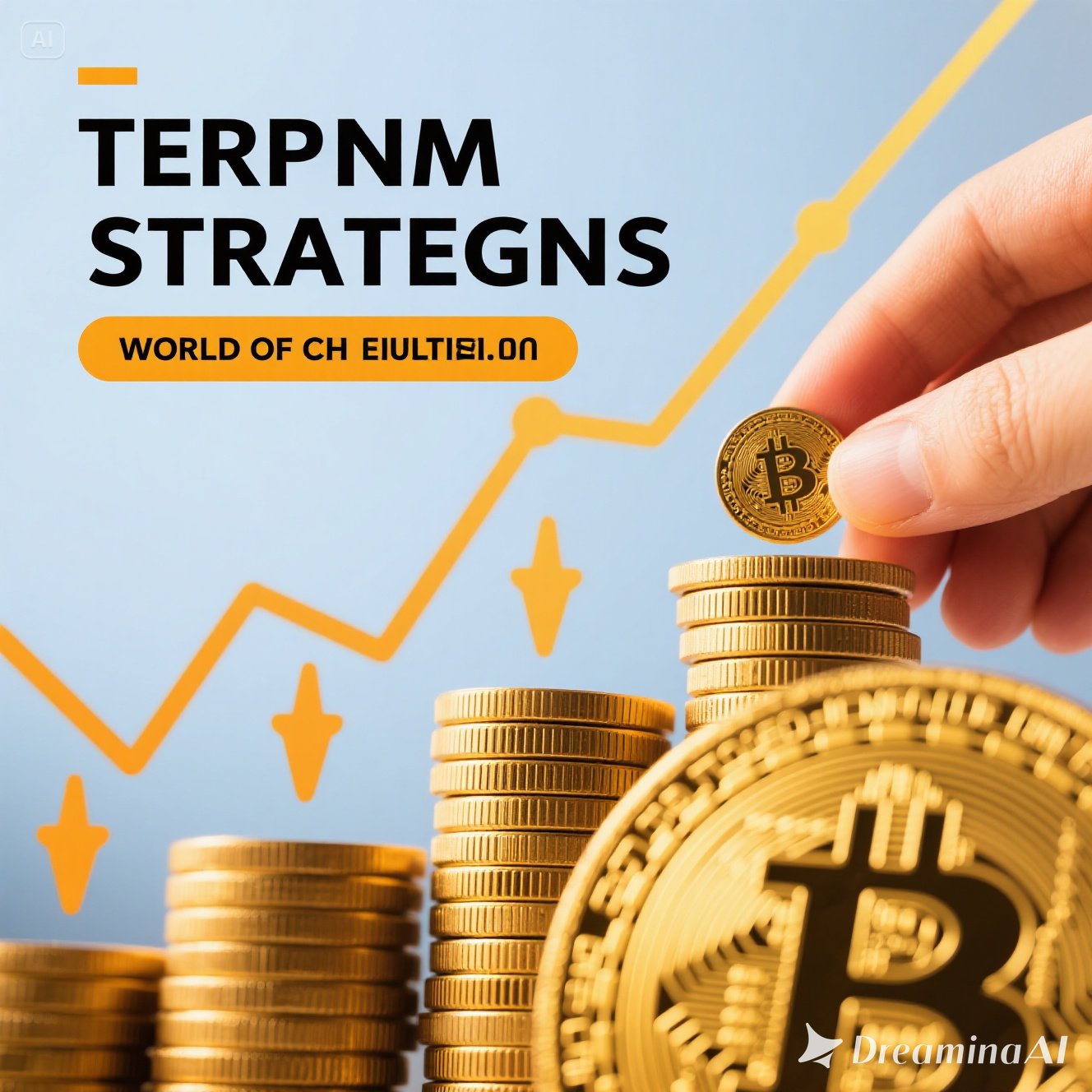 Ilustrasi investasi jangka panjang cryptocurrency dengan grafik pertumbuhan Bitcoin dan Ethereum dalam jangka waktu panjang.
