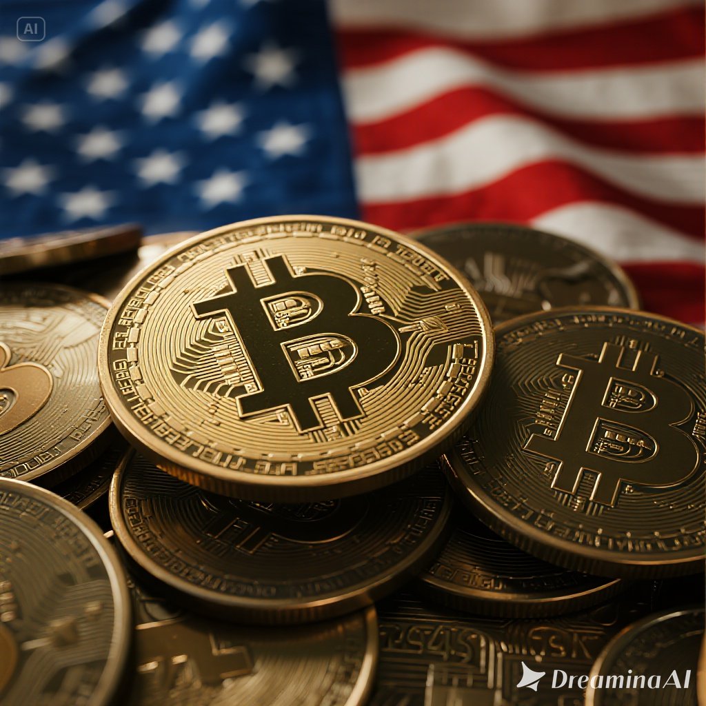 Ilustrasi Bitcoin halving 2024–2025 dengan simbol pemerintah dunia dan regulasi global.